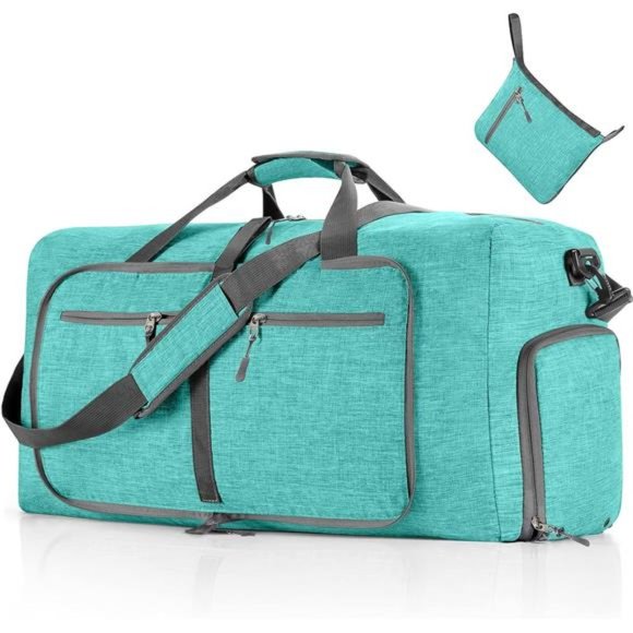 Travel Duffle Bag for Men 65L Foldable Travel Duffel Bag with Shoes Compartment - Picture 1 of 6